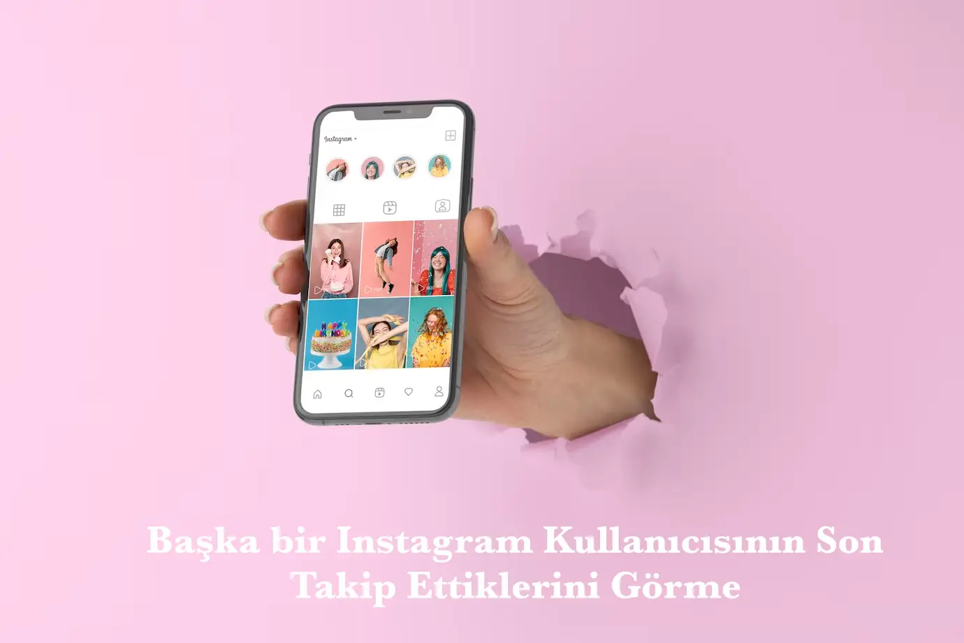 Başka bir Instagram Kullanıcısının Son Takip Ettiklerini Görme