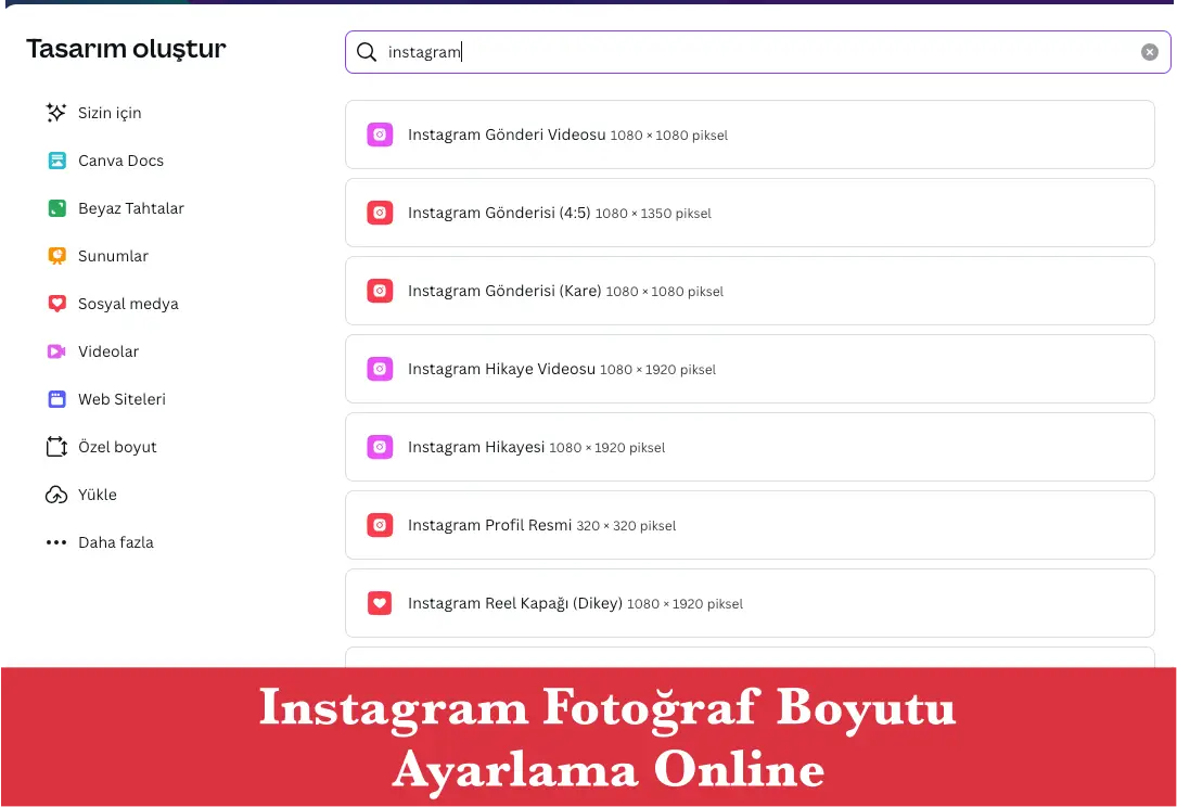 Instagram
    Fotoğraf Boyutu Ayarlama Online