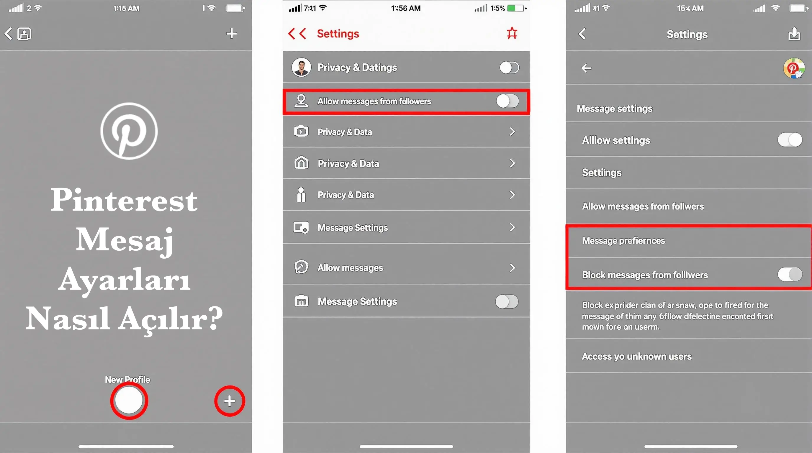 Pinterest Mesaj Ayarları Nasıl Açılır?