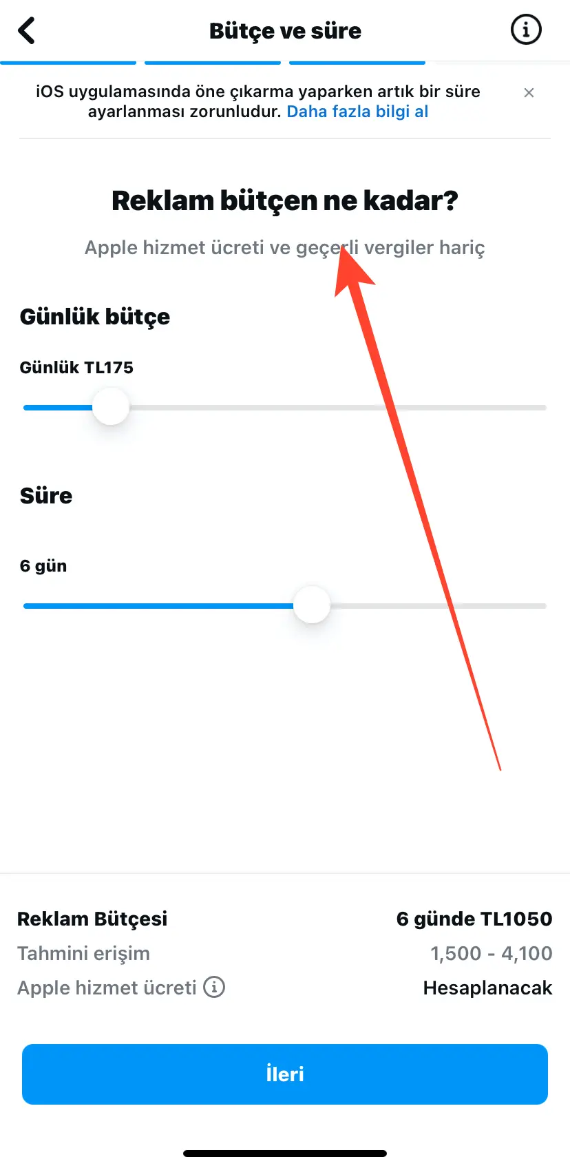 tanıtım bütçesi gir